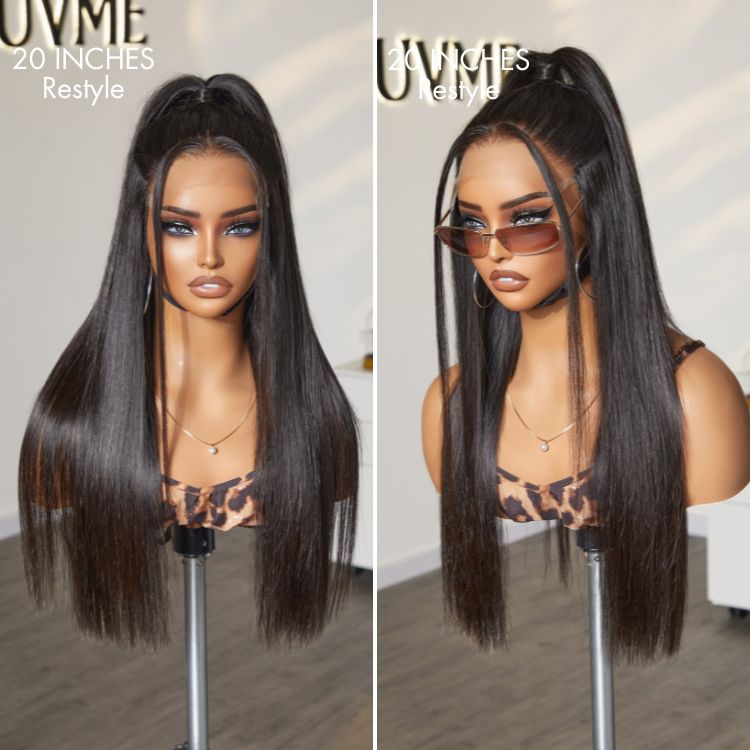Melted Hair PartingMax Glueless Wig Silky Straight 7x6 Closure HD Lace Pre Plucked & Bleached Breathable Cap - US Only