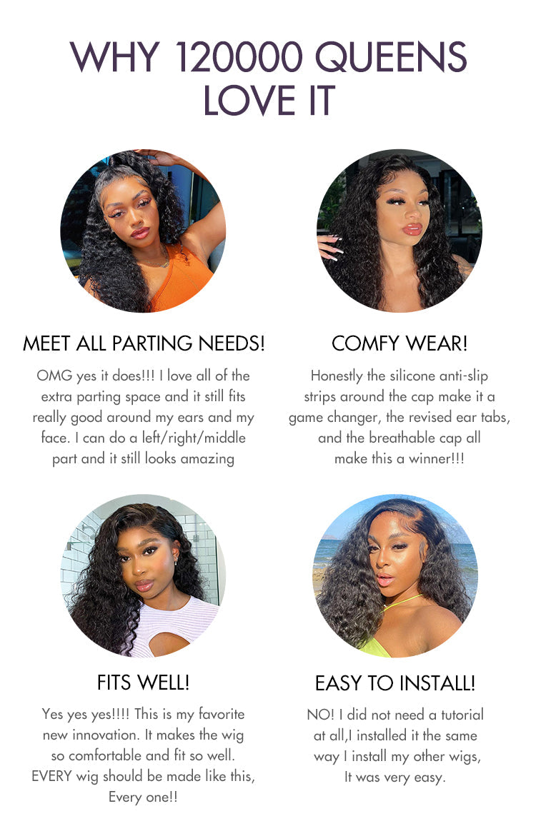 Melted Hair PartingMax Glueless Wig Water Wave 7x6 Closure HD Lace 100% Human Hair Wig Ready to Go-21