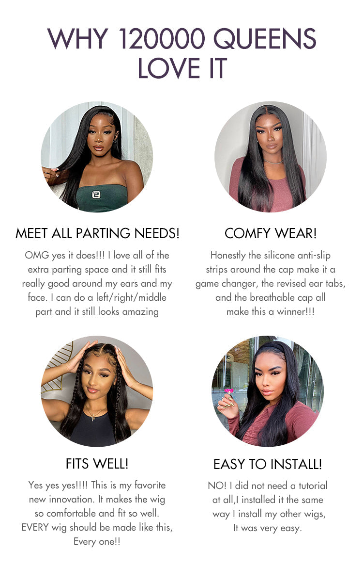 Melted Hair PartingMax Glueless Wig Silky Straight 7x6 Closure HD Lace Pre Plucked & Bleached Breathable Cap - US Only-18