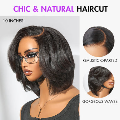 Chic & Natural Layered Bob Wig Pre-Cut Minimalist HD Lace Glueless Wig- US Only