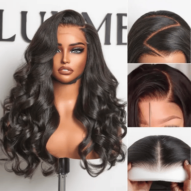 New Customers Only | Halo Hair Style All-Day Comfort Glueless Wig Loose Body Wave 7x6 Closure HD Lace Pre Cut & Plucked & Bleached Ready to Go