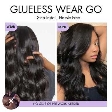 New Customers Only | Halo Hair Style All-Day Comfort Glueless Wig Loose Body Wave 7x6 Closure HD Lace Pre Cut & Plucked & Bleached Ready to Go