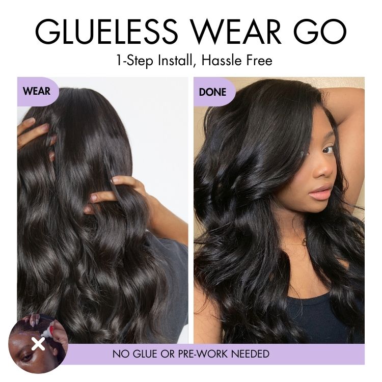 New Customers Only | Halo Hair Style All-Day Comfort Glueless Wig Loose Body Wave 7x6 Closure HD Lace Pre Cut & Plucked & Bleached Ready to Go