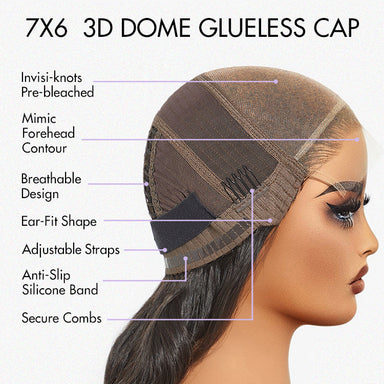 Special Deal | Halo Hair Style Hair PartingMax Glueless Wig Silky Blunt Bob Cut 7x6 Closure HD Lace Wig Breathable Cap