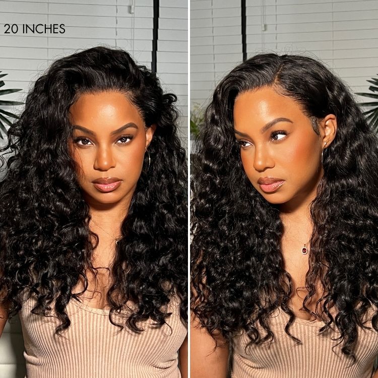 Melted Hair PartingMax Glueless Wig Water Wave 7x6 Closure HD Lace 100% Human Hair Wig Ready to Go