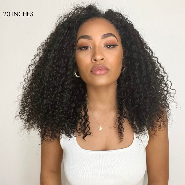 Melted Hair 100% Natural Black Body Wave Wig Glueless V Part Wig