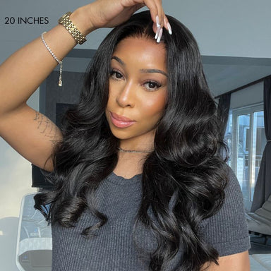 Protective V Part Glueless Long Wig 100% Human Hair (Kinky Straight / Body Wave / Jerry Curly)