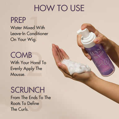 US Only | Wig Curl Mousse with Coconut Oil & Shea, Bounceable Curls, Strong Hold, Frizz Control Styling | Add-on Item