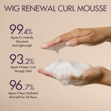 US Only | Wig Curl Mousse with Coconut Oil & Shea, Bounceable Curls, Strong Hold, Frizz Control Styling | Add-on Item