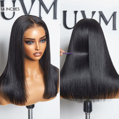 PreMax Wigs - Luxury Classic Silky Straight HD Full Lace Flexi-Fit Invisi Drawstring Cap Human Hair Wig