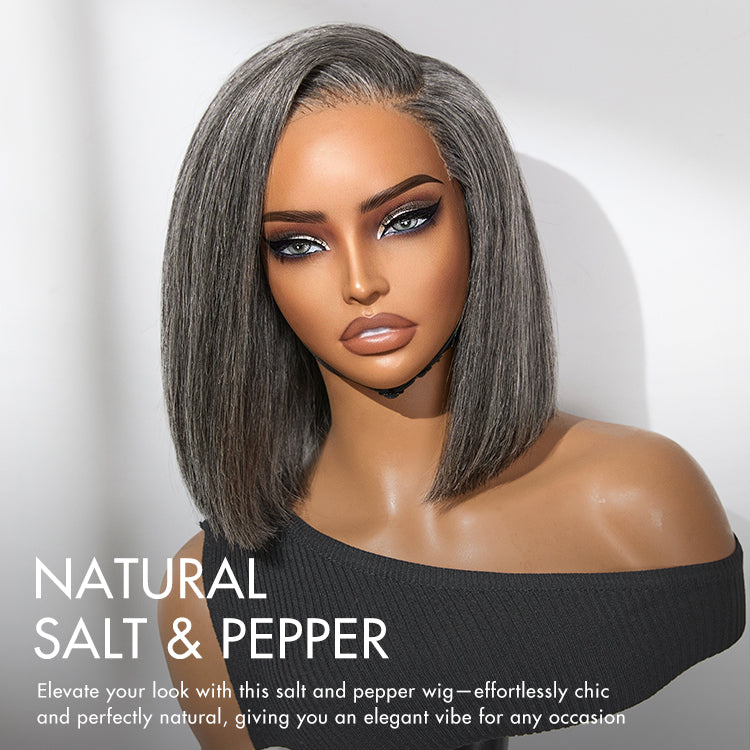 AiryFit Scalp Care Wigs | Silky Blunt Cut Bob Snugfit Glueless Minimalist HD Lace Short Wig Pre-Cut Lace  - US Only