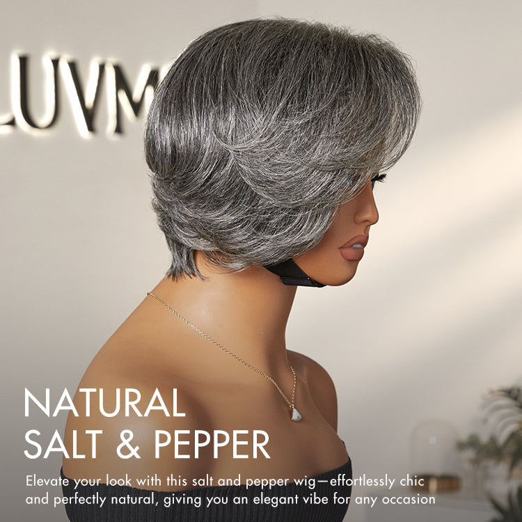 Exclusive Sale | Mature Boss Style Affordable Pre-styled Short Pixie Cut Glueless HD Lace Wig Pre-Cut Lace