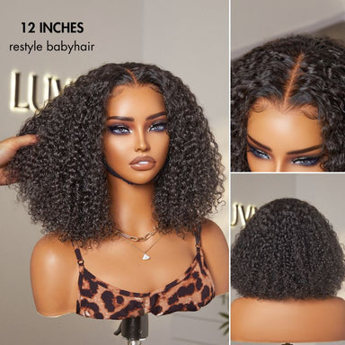 Crownease Go Natural Ease | Soft Kinky Curly Glueless 5x5 Closure HD Lace Wig Ready to Go