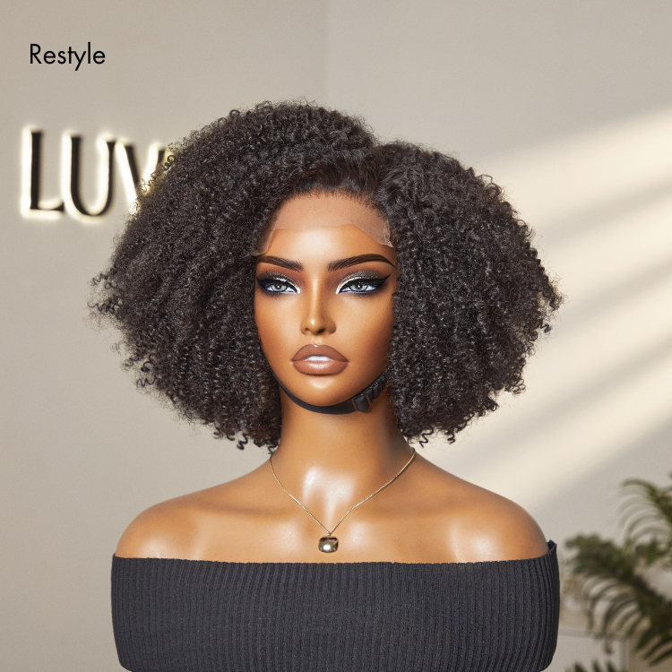 Crazy Wednesday | Breathable Cap Natural Bouncy Fluffy Jerry Curl Glueless 5x5 Closure Lace Wig Ready to Go