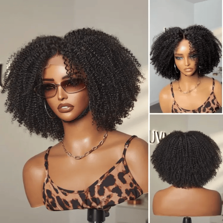 Crazy Wednesday | Breathable Cap Natural Bouncy Fluffy Jerry Curl Glueless 5x5 Closure Lace Wig Ready to Go