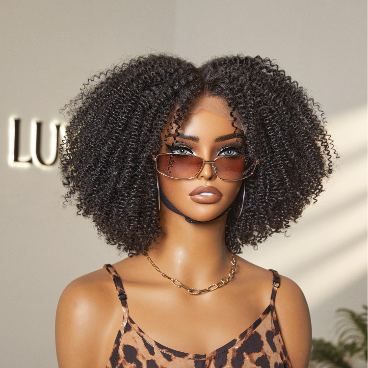 Crazy Wednesday | Breathable Cap Natural Bouncy Fluffy Jerry Curl Glueless 5x5 Closure Lace Wig Ready to Go