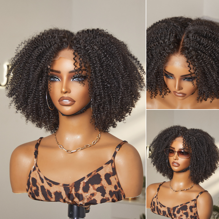 Crazy Wednesday | Breathable Cap Natural Bouncy Fluffy Jerry Curl Glueless 5x5 Closure Lace Wig Ready to Go
