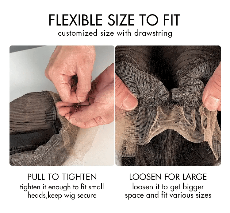 PreMax Wigs | Water Wave Flexi-Fit Invisi Drawstring Cap 360 Lace Long Curly Wig Pre-Cut Lace-12