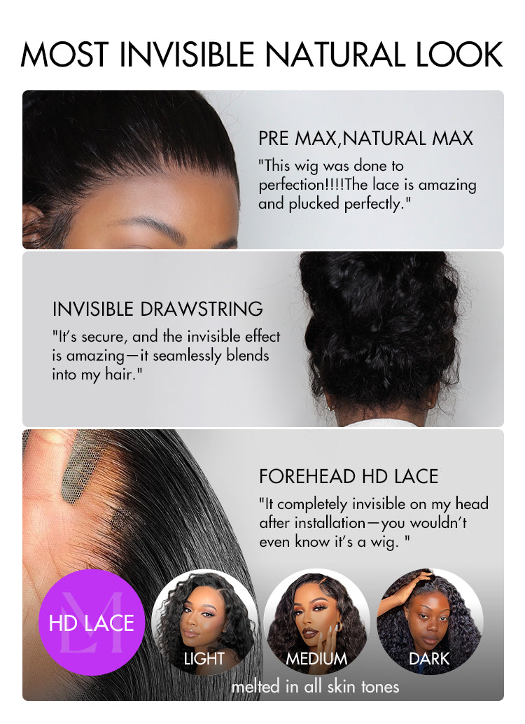 PreMax Wigs - Flexi-Fit Invisi Drawstring Cap 360 HD Lace Loose Body Wave Wig Restyle Friendly-10