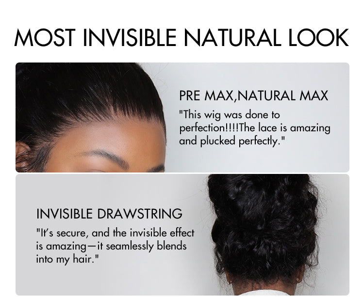 PreMax Wigs | Water Wave Flexi-Fit Invisi Drawstring Cap 360 Lace Long Curly Wig Pre-Cut Lace-14
