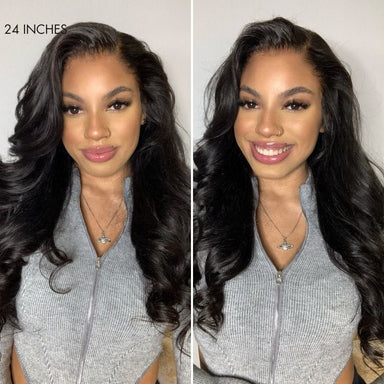 New Customers Only | Halo Hair Style All-Day Comfort Wig PartingMax 180% / 250% Density Glueless 7x6 Closure HD Lace Loose Body Wave Long Wig Pre-Cut Lace