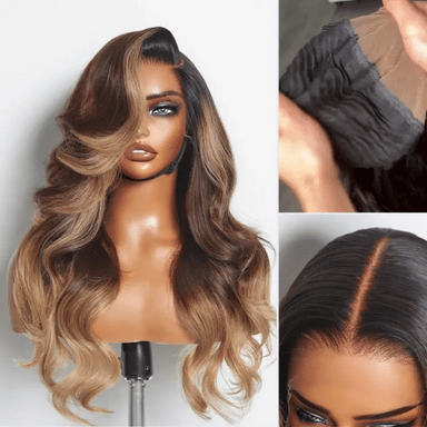 Melted Hair Natural Black Body Wave Wig Glueless 11x6 Frontal Wig