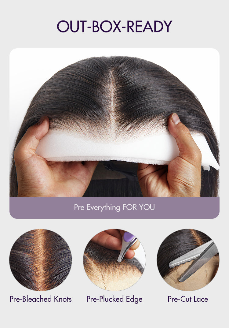 PreMax Wigs - Blonde Highlight Silky Straight Ear-to-ear Glueless 13x6 Frontal HD Lace Long Wig Pre-Cut Lace-16