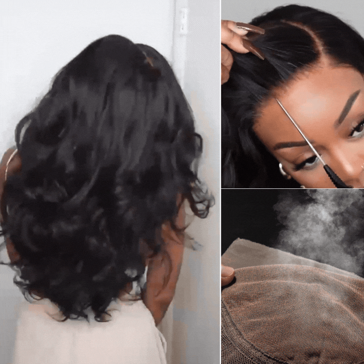 AiryFit Scalp Care Wigs - Deep Parting Loose Body Wave Human Hair Wig 11x6 Frontal HD Lace Glueless Wig