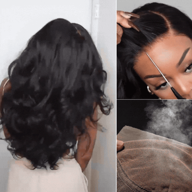AiryFit Scalp Care Wigs - Deep Parting Loose Body Wave Human Hair Wig 11x6 Frontal HD Lace Glueless Wig