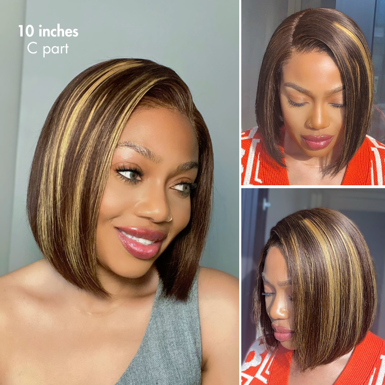 Special Deal | Halo Hair Style Hair PartingMax Glueless Wig Silky Blunt Bob Cut 7x6 Closure HD Lace Wig Breathable Cap