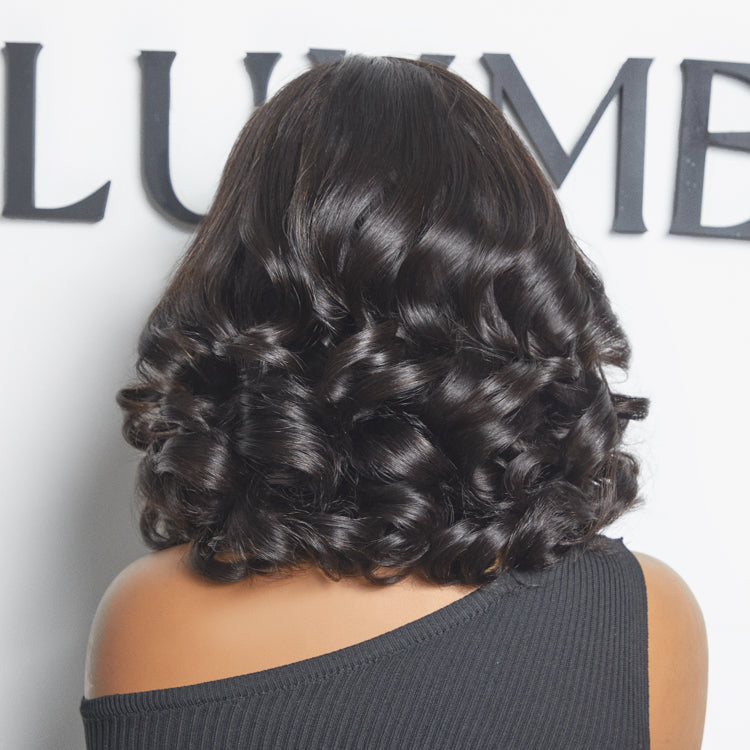 Halo Hair Style All-Day Comfort Wig 200% Density Voluminous Loose Body Wave Glueless Minimalist HD Lace Wig Pre-Cut Lace