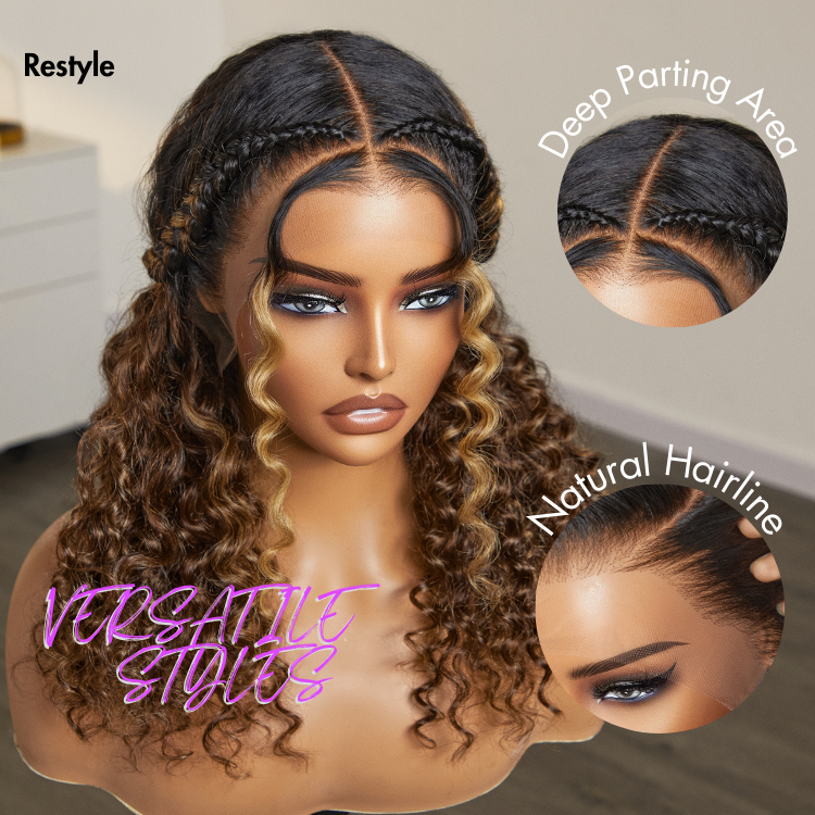 PreMax 2.0 Wigs | Nature Max Deep Wave Ear-to-ear Glueless 13x6 Frontal HD Lace Long Curly Wig