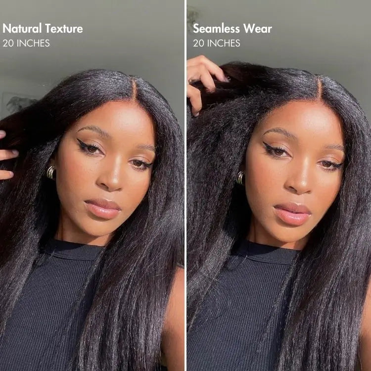 Exclusive Sale | Body Wave / Straight / Kinky / Deep Wave Human Hair U Part Wig