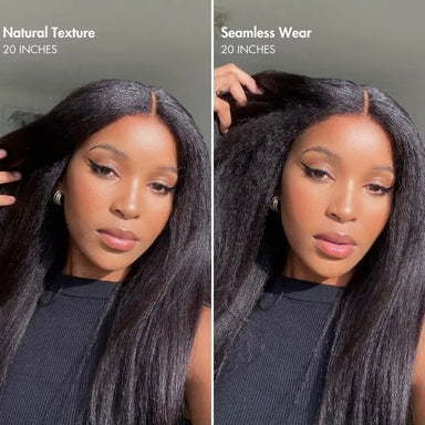 New Customers Only | Body Wave / Straight / Kinky / Deep Wave Human Hair U Part Wig