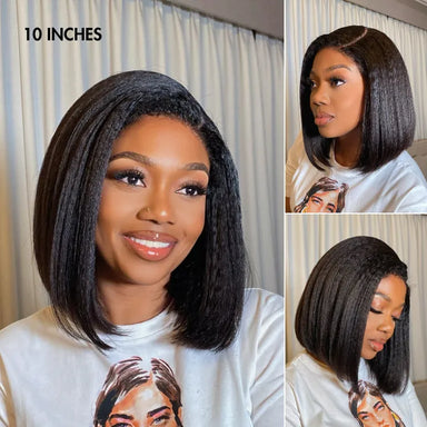 Melted Hair Natural Black Body Wave Wig U Part Wig
