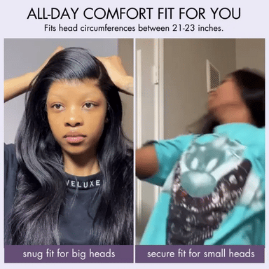 AiryFit Scalp Care Wigs - Silky Straight Middle Part Glueless 5x5 Closure Lace Long Wig Pre-Cut Lace