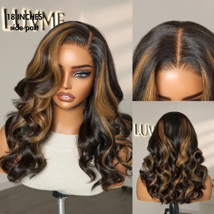 PreMax Blonde Mix Black Loose Wave Glueless 5x5 HD Lace Closure Wig Large & Small Cap - US Only