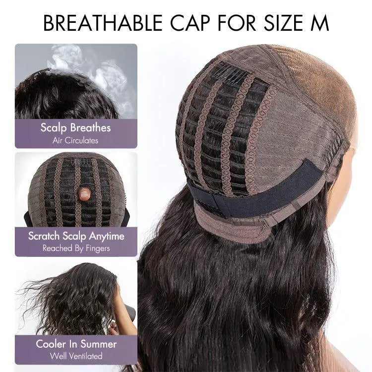 PreMax Blonde Mix Black Loose Wave Glueless 5x5 HD Lace Closure Wig Large & Small Cap - US Only