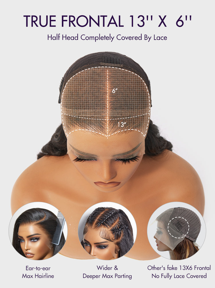 PreMax 2.0 Wigs - Nature Max Blonde Highlight Loose Body Wave Ear-to-ear Glueless 13x6 Frontal HD Lace Wig Pre-Cut Lace-19