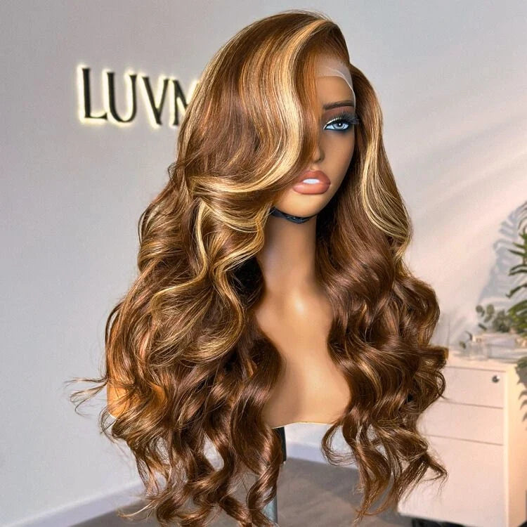 Melted Hair 100% Natural Black Body Wave Wig Glueless 13x4 Frontal Wig