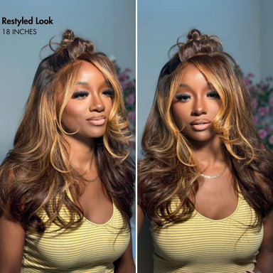 Melted Hair 180% Blonde Body Wave Wig 7x6 Closure Pre-Cut Lace Wig