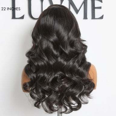 Halo Hair Style All-Day Comfort Wig 180% Density Butterfly Cut Layered Loose Body Wave Glueless 7x6 Closure HD Lace Human Hair Wig Pre-Cut Lace