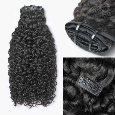 New Customers Only | Messy Burmese Curly Seamless Clip in Extensions Human Hair with Free Gift