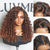Halo Hair Style Hair PartingMax Glueless Wig Ombre Copper Brown Water Wave 7x6 Closure HD Lace Wig  - US Only