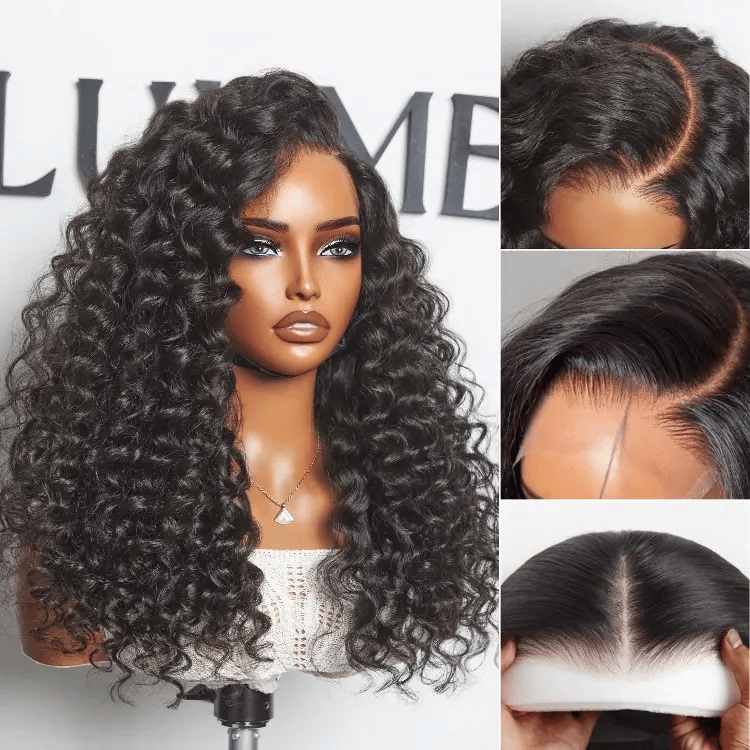 Melted Hair PartingMax Glueless Wig Water Wave 7x6 Closure HD Lace 100% Human Hair Wig Ready to Go
