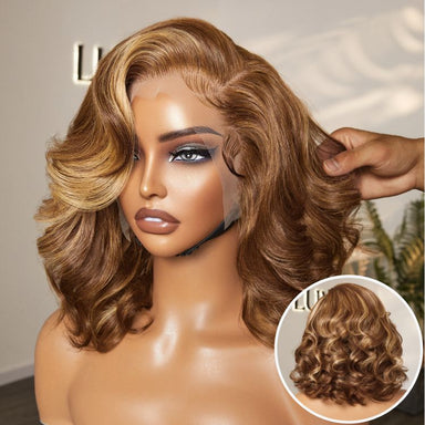Melted Hair Natural Black Body Wave Wig Glueless 13x4 Frontal Wig