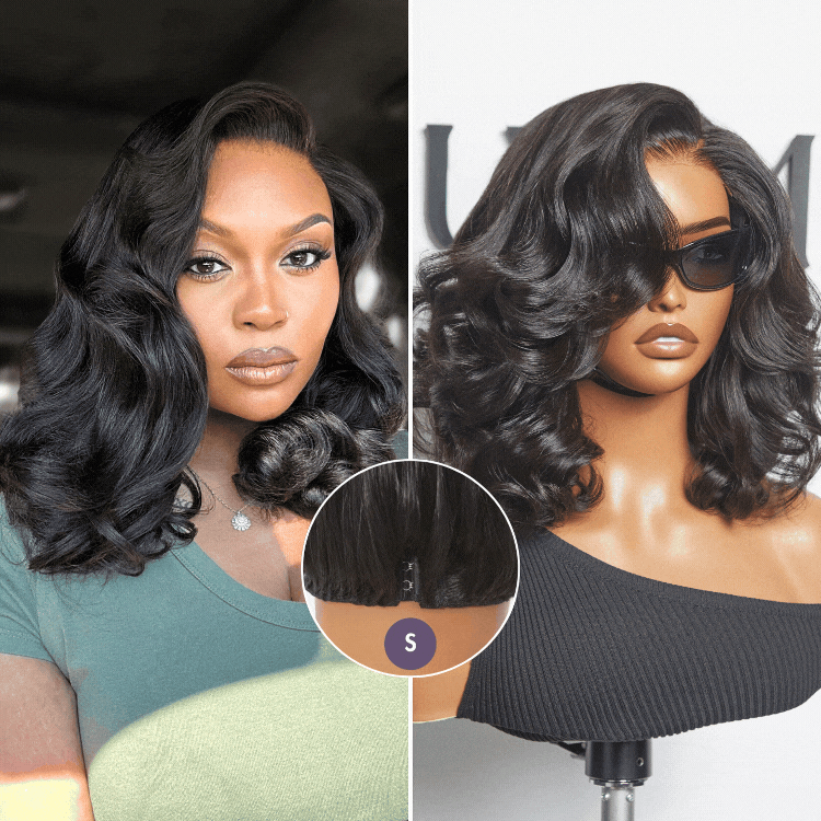 Halo Hair Style All-Day Comfort Wig 200% Density Voluminous Loose Body Wave Glueless Minimalist HD Lace Wig Pre-Cut Lace