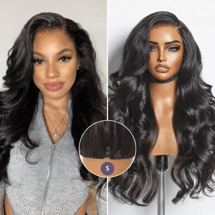 New Customers Only | Halo Hair Style All-Day Comfort Glueless Wig Loose Body Wave 7x6 Closure HD Lace Pre Cut & Plucked & Bleached Ready to Go