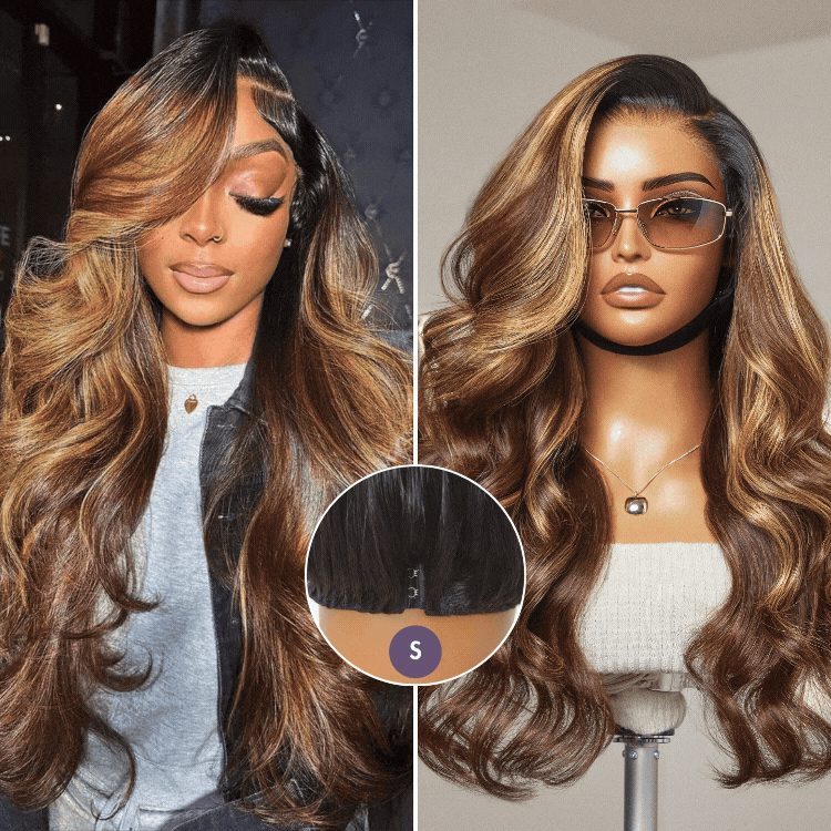 New Customers Only | Halo Hair Style All-Day Comfort Glueless Wig Loose Body Wave 7x6 Closure HD Lace Pre Cut & Plucked & Bleached Ready to Go