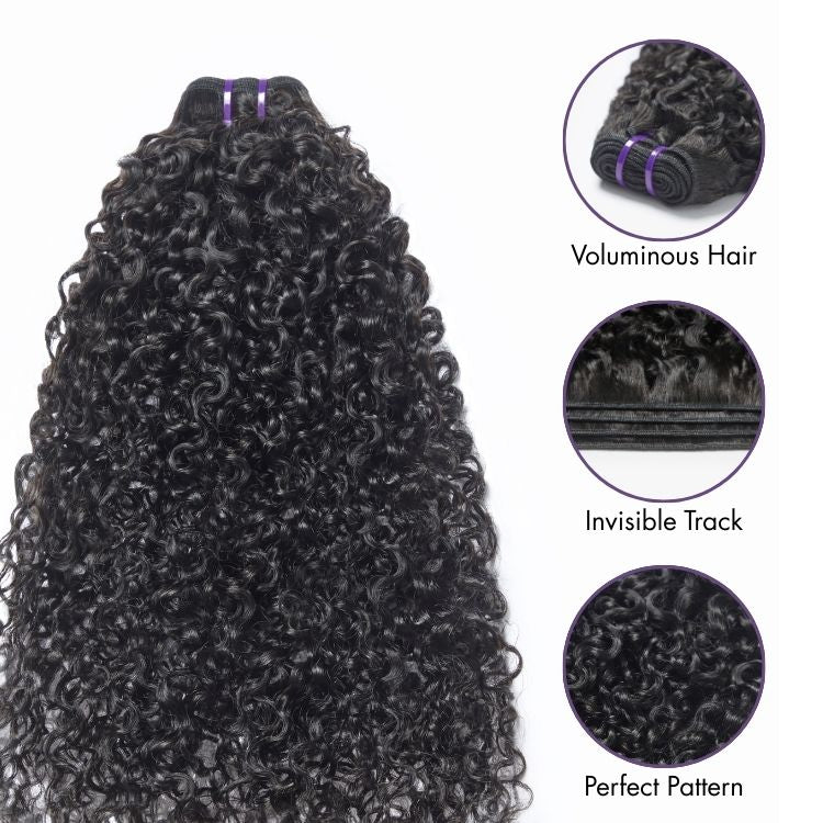 New Customers Only | Messy Burmese Curly Bundles 100% Premium Remy Human Hair Bundles 1pc / 3pcs